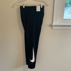Nike Leggings with Swoosh 3X Dry-FIT Technology Mid Rise Tight Fit Full Length